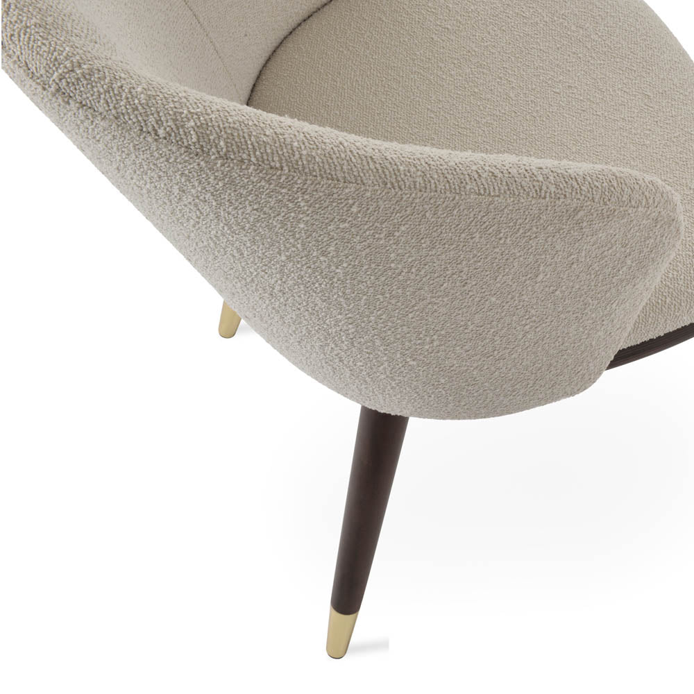Athena Wood Dining Chair by SohoConcept, showing closeup view of athena wood dining chair.