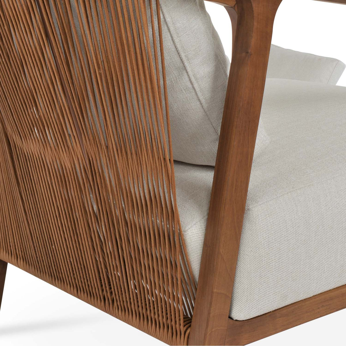 Drops Lounge Arm Chair by SohoConcept, showing closeup view of drops lounge arm chair.