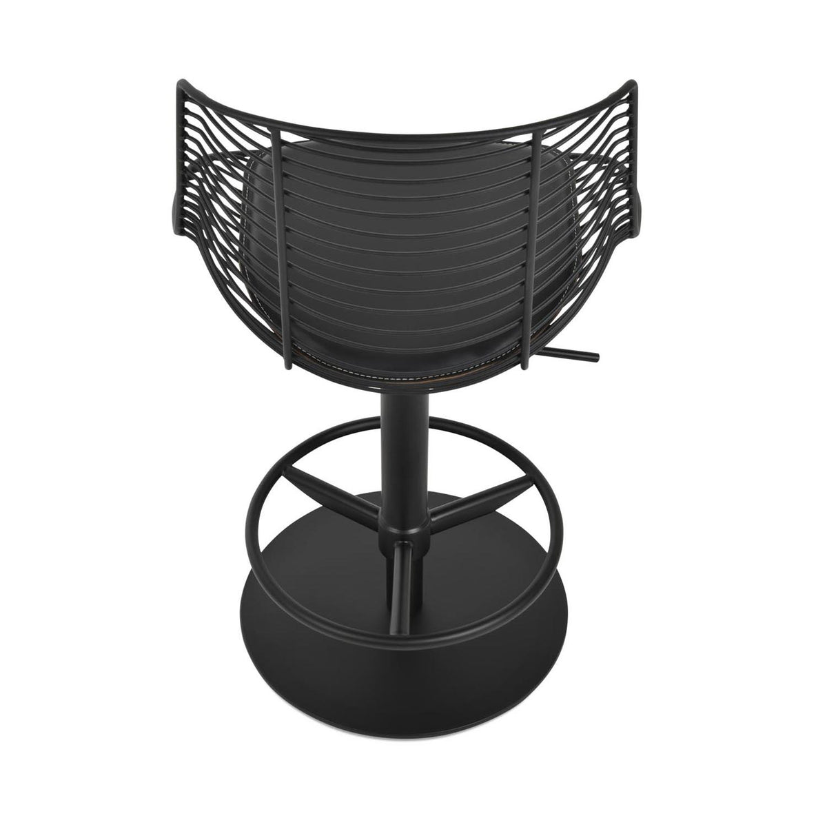 Tiger Piston Stool by SohoConcept, showing back view of tiger piston stool.