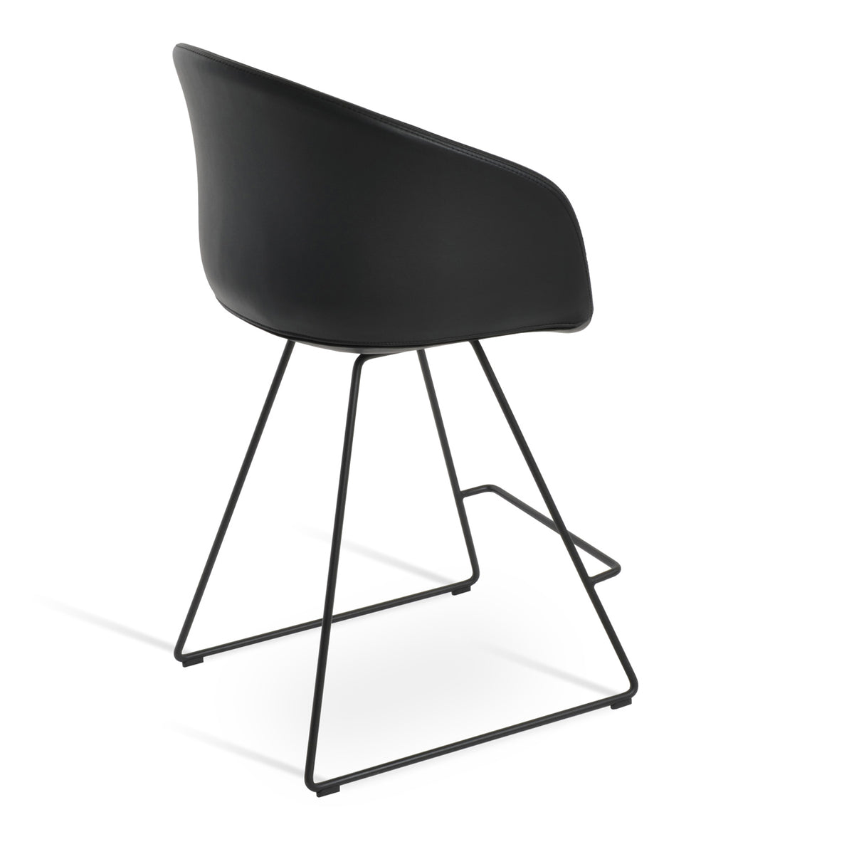 Tribeca Wire Stool by SohoConcept, showing side view of tribeca wire stool.