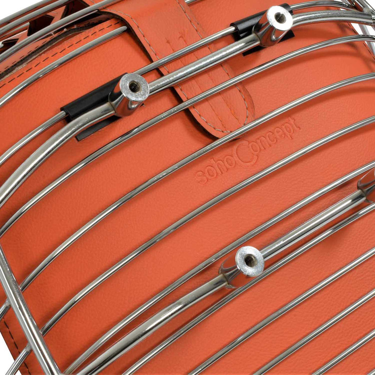 Zebra Wire Armchair by SohoConcept, showing closeup view of zebra wire armchair.