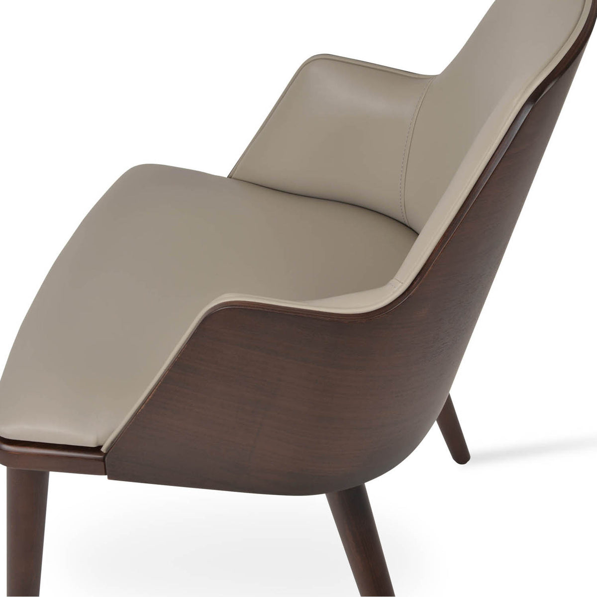 Romano-W Dining Chair by SohoConcept, showing closeup view of romano-w dining chair.