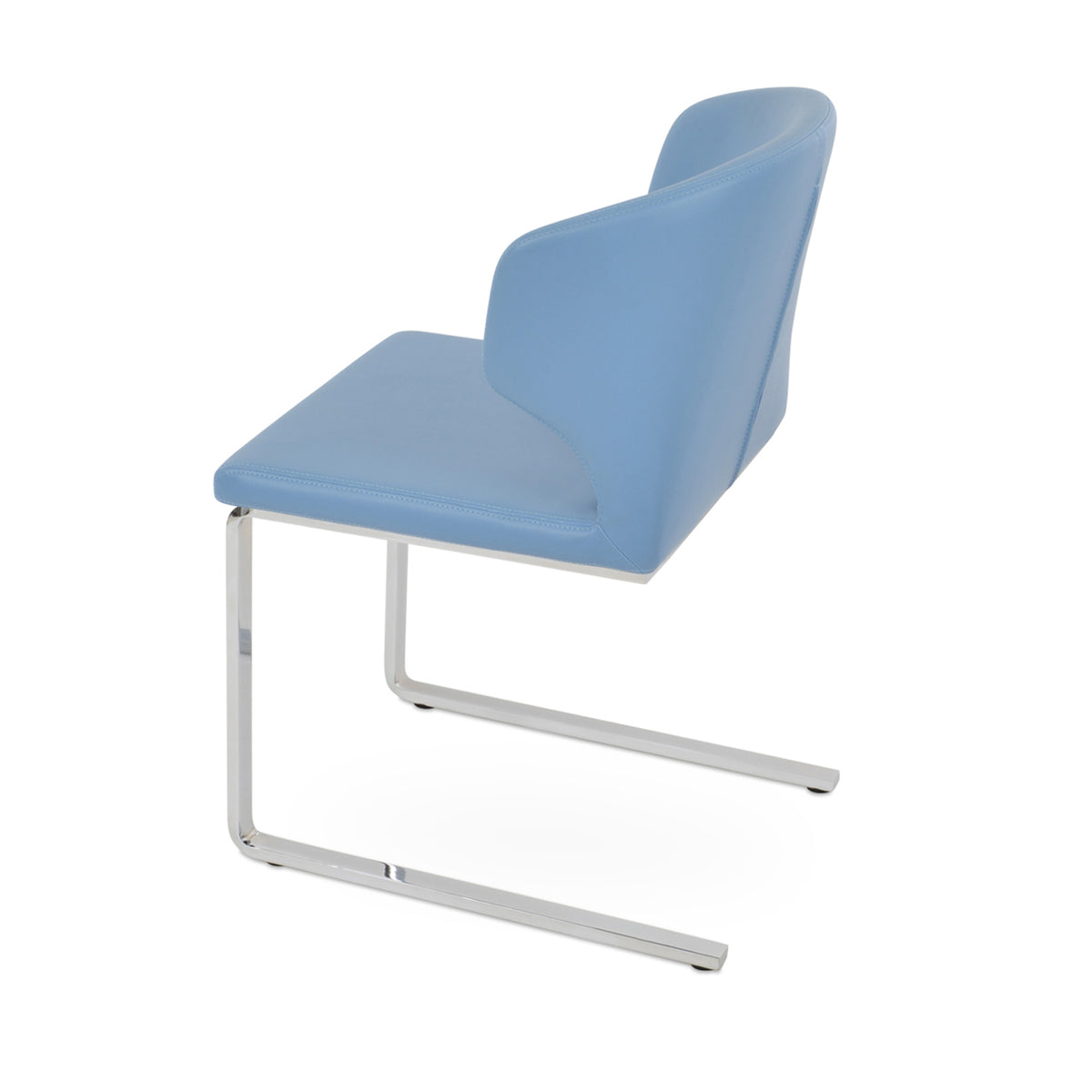 Amed Flat Chair by SohoConcept, showing side view of amed flat chair.