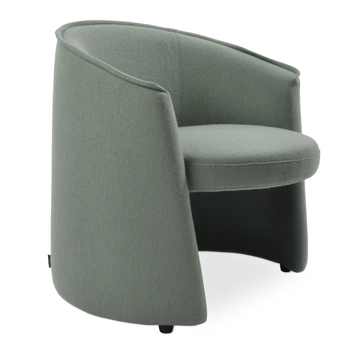 Miami Lounge Arm Chair by SohoConcept, showing right angle view of miami lounge arm chair.