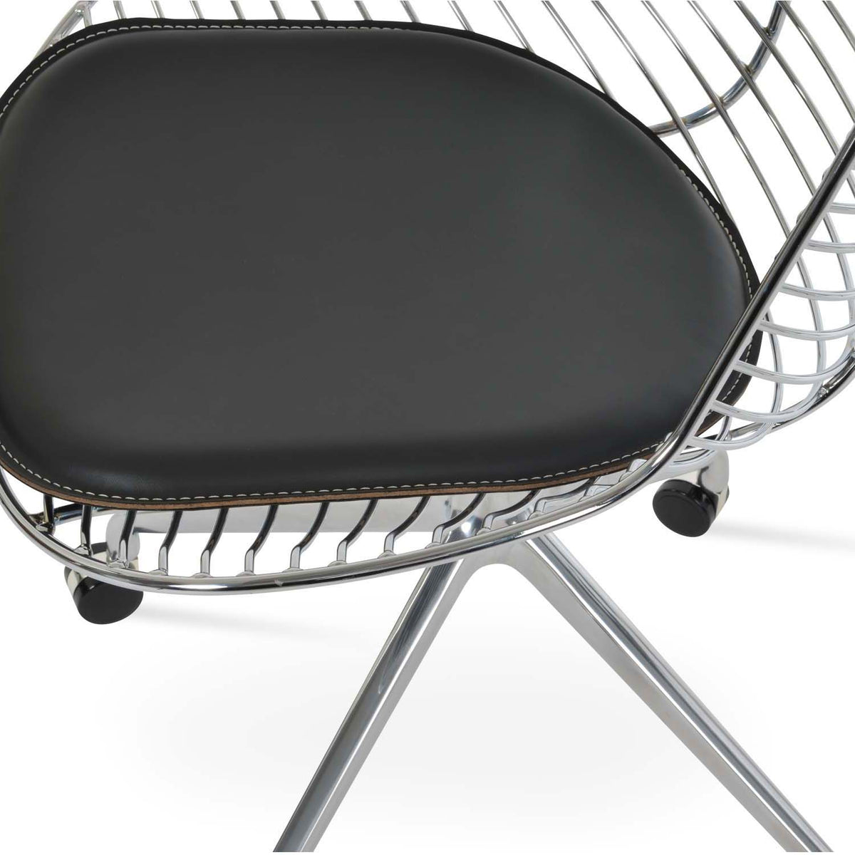 Tiger Spider Swivel Chair by SohoConcept, showing closeup view of tiger spider swivel chair.