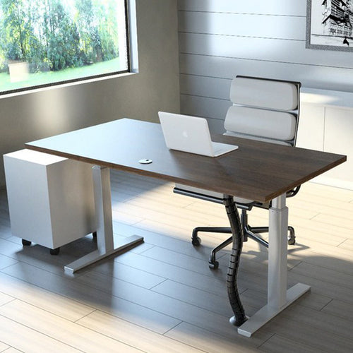 Revoh Adjustable Height Desk with Storage by Scale1:1, showing revoh adjustable height desk with storage in live shot.