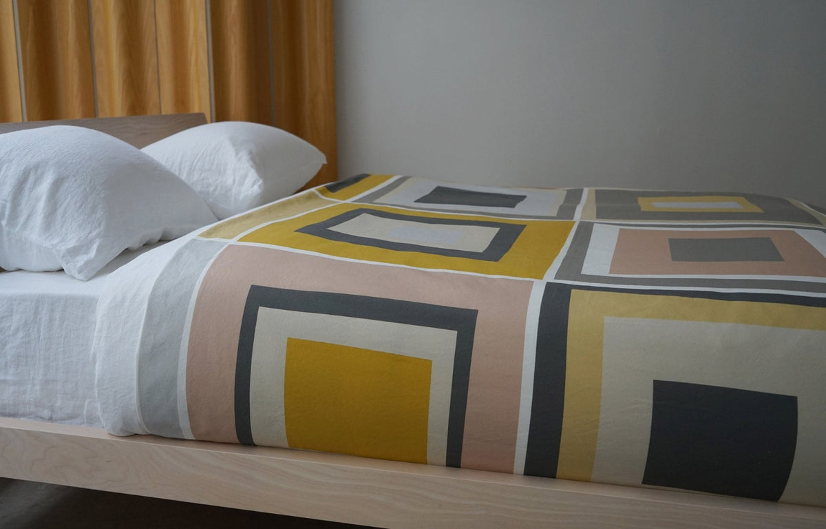 Squares Cotton Bed Cover by Area