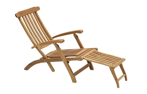 Steamer Deck Chair by Skagerak - No Textile Cushion/Teak.