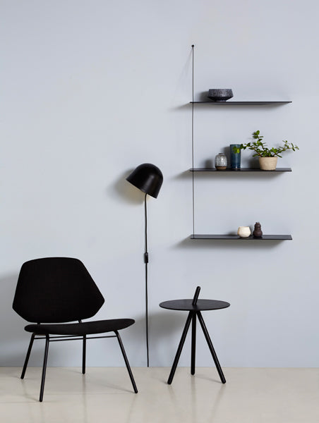 Stedge Shelf by Woud, showing stedge shelf in live shot.
