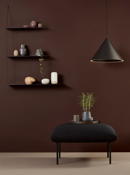 Stedge Shelf by Woud, showing stedge shelf in live shot.