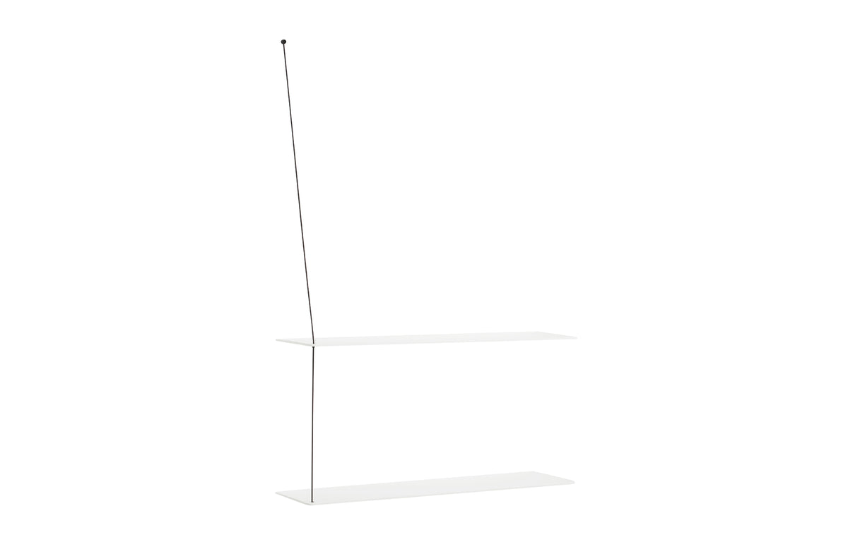 Stedge Shelf by Woud - 31" x 9", White Painted Oak Wood.