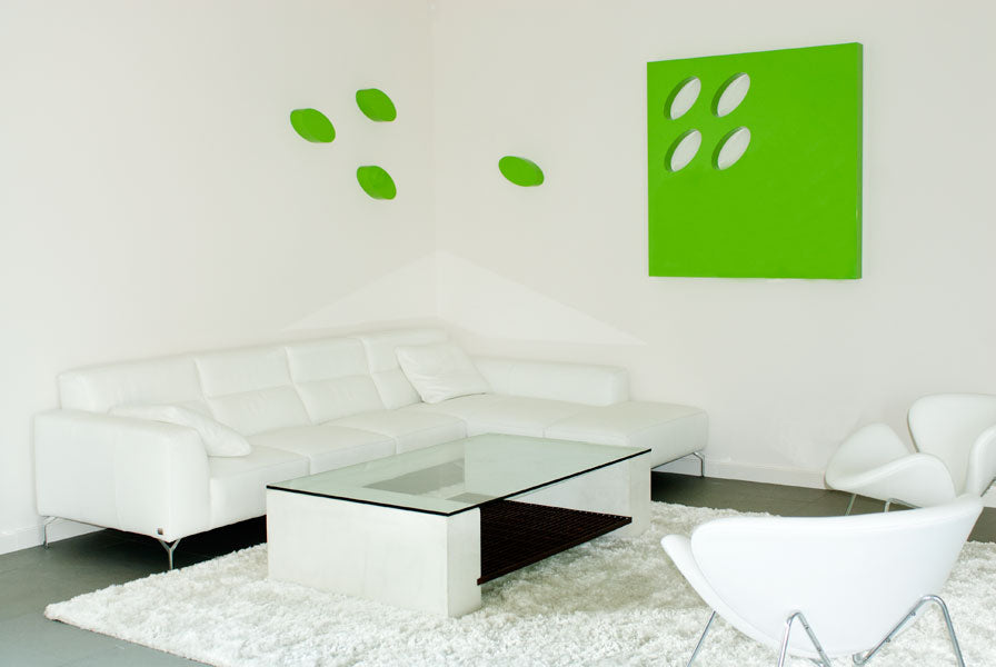 James De Wulf Steel Grating Coffee Table by De Wulf, showing steel grating coffee table with sectional sofa in live shot.