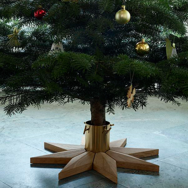 Stella Christmas Tree Base by Skagerak, showing stella christmas tree base in live shot.