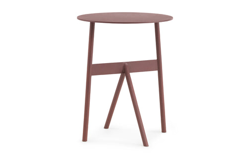 Stock Table by Normann Copenhagen - Wine Powder Coated Steel.