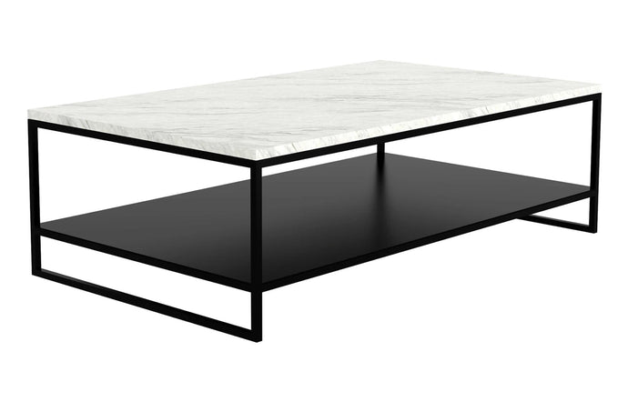 Stone Coffee Table by Ethnicraft - White Carrara Marble.