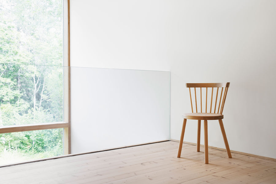 Storia KVT10 Chair by Nikari, showing storia kvt10 oak/chair in live shot.