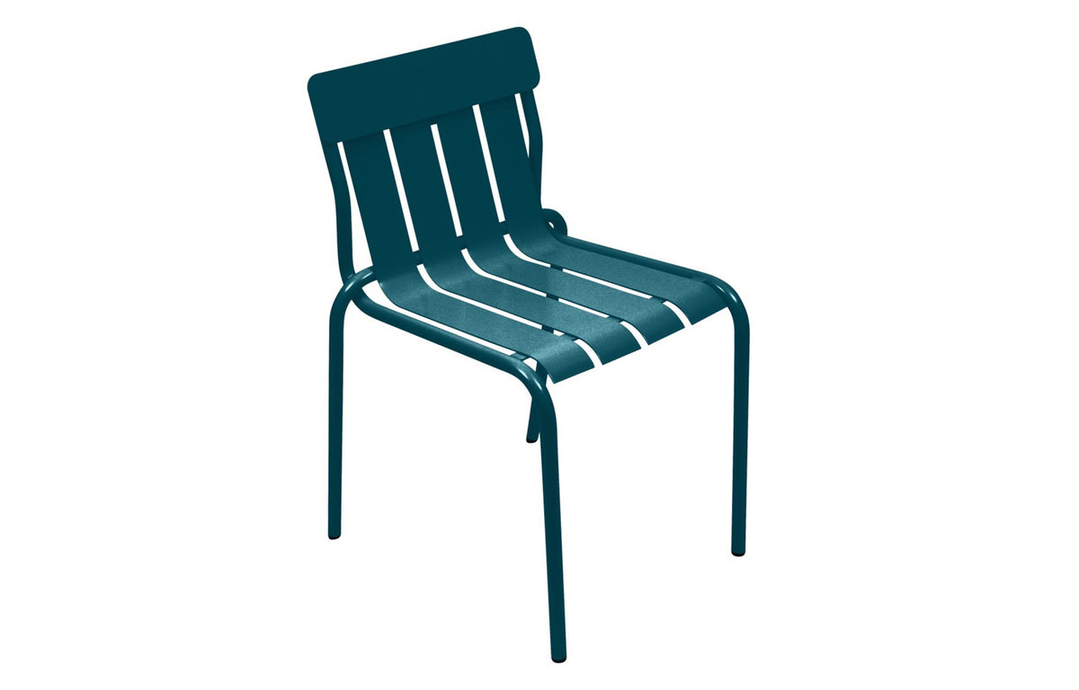 Stripe Side Chair by Fermob - Acapulco Blue
