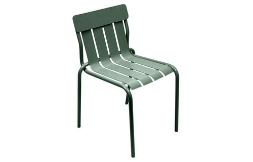 Stripe Side Chair by Fermob - Cedar Green.