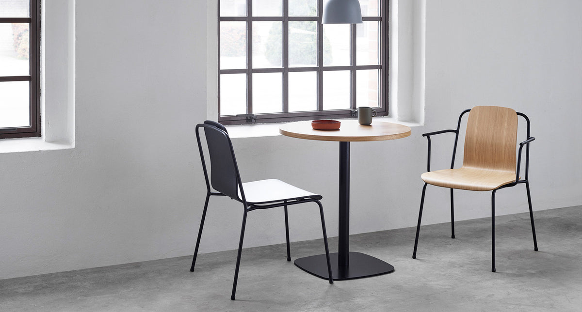 Studio Armchair by Normann Copenhagen, showing studio armchair in live shot.
