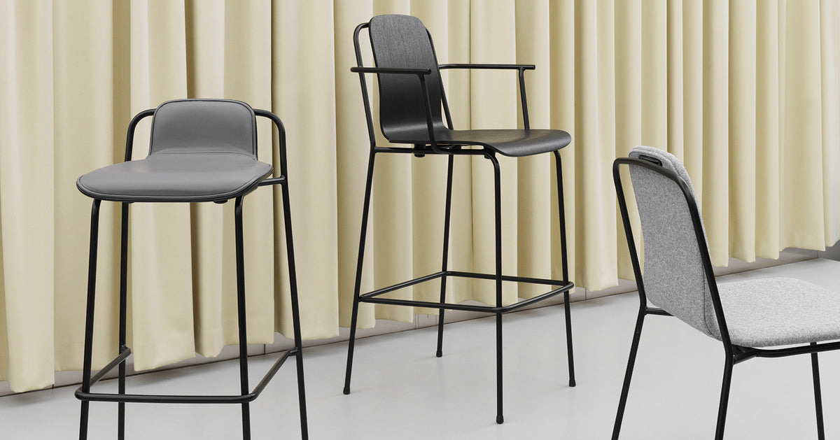 Studio Bar Armchair by Normann Copenhagen, showing studio bar armchair in live shot.