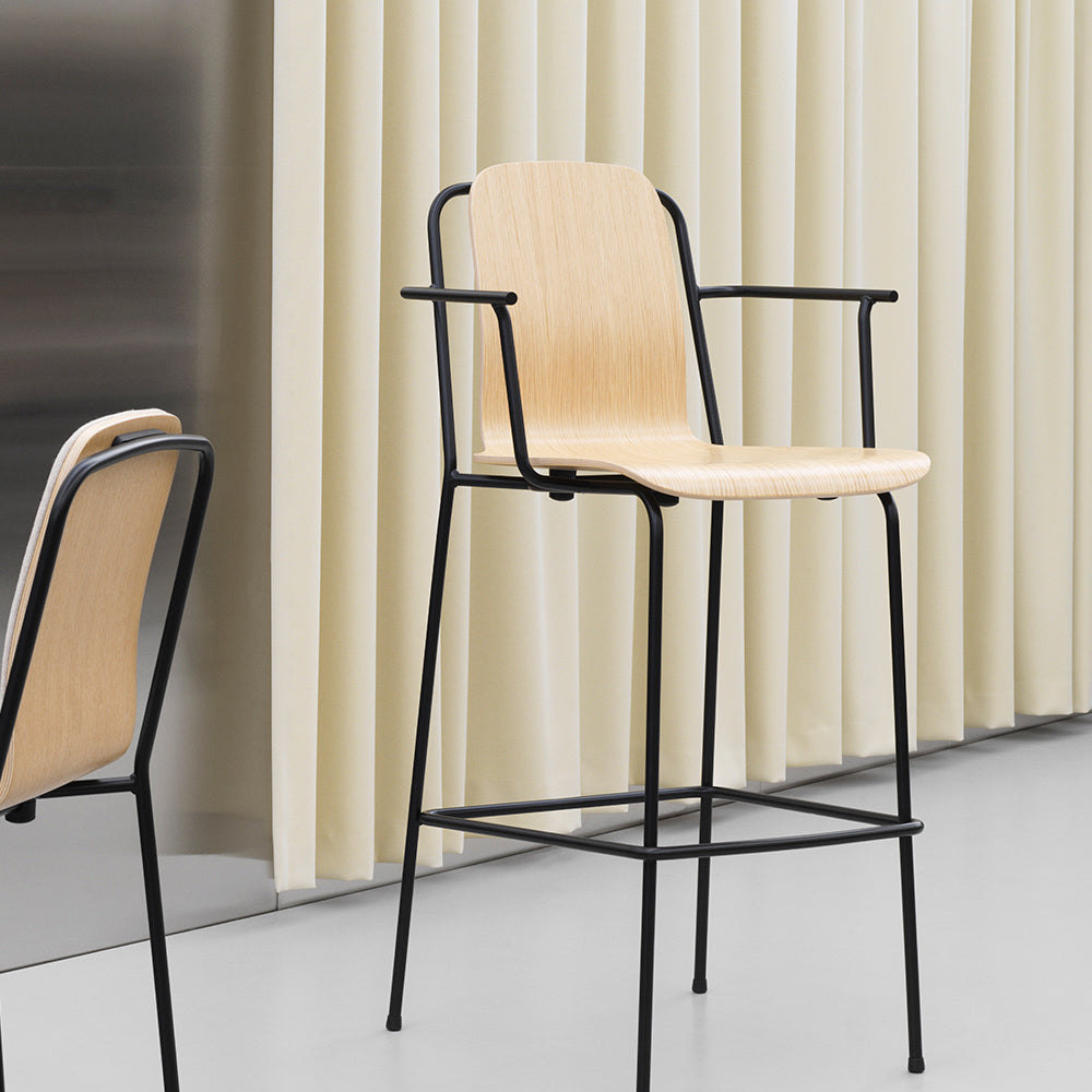 Studio Bar Armchair by Normann Copenhagen, showing studio bar armchair in live shot.