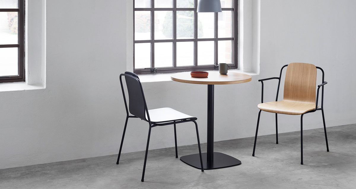 Studio Chair by Normann Copenhagen, showing studio chair in live shot.