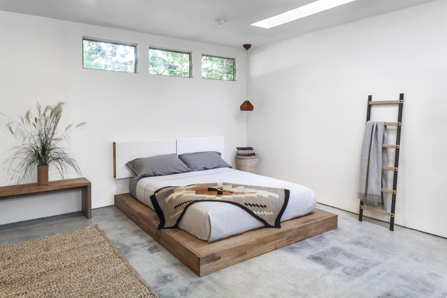 LAX Platform Bed by MASHstudios, live shoot of the bed.