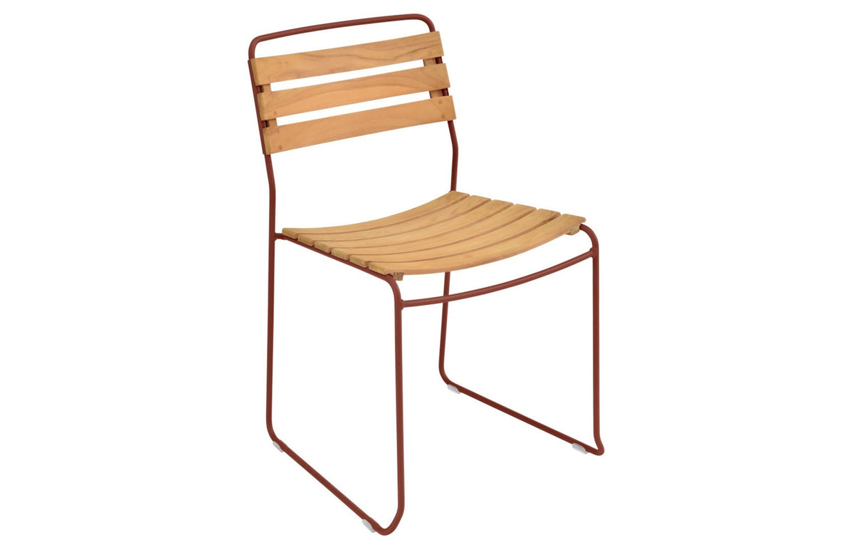 Surprising Teak Chair by Fermob - Red Ochre.
