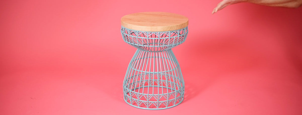 Sweet Stool by Bend, showing sweet stool in live shot.