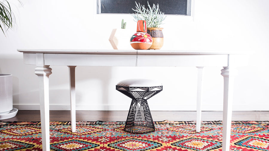 Switch Stool/Table by Bend, showing switch stool/table with table in live shot.
