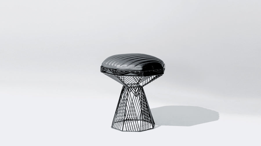 Switch Stool/Table by Bend, showing switch stool/table in live shot.