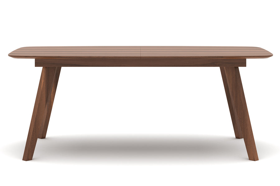 Sword Extendable Dining Table by SohoConcept, showing front view of extendable dining table.