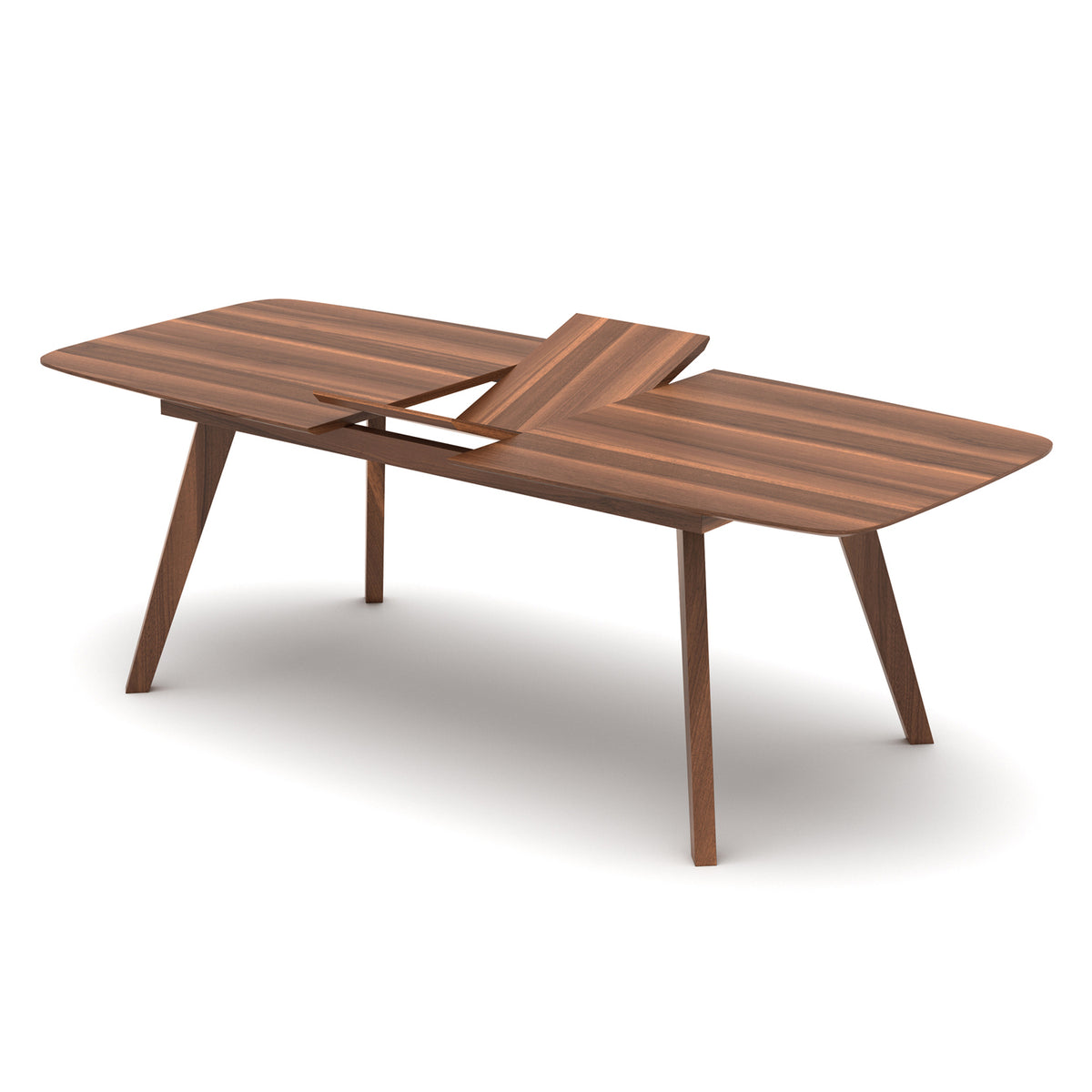 Sword Extendable Dining Table by SohoConcept, showing angle view of extendable dining table (open view).
