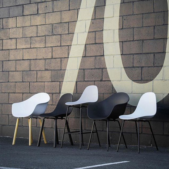 TA Arm Chair Er Black Base by Toou, showing ta arm chair er black base in live shot.