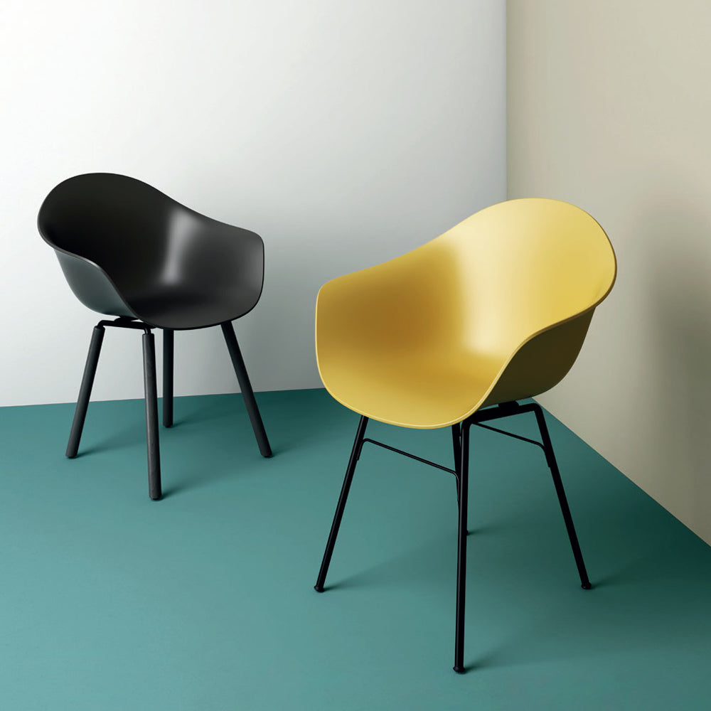 TA Arm Chair Er Black Base by Toou, showing ta arm chair er black base in live shot.