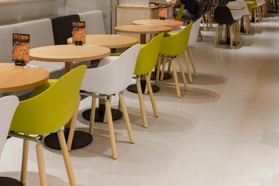 TA Arm Chair Yi Natural Oak Base by Toou, showing ta arm chairs yi natural oak base in live shot.