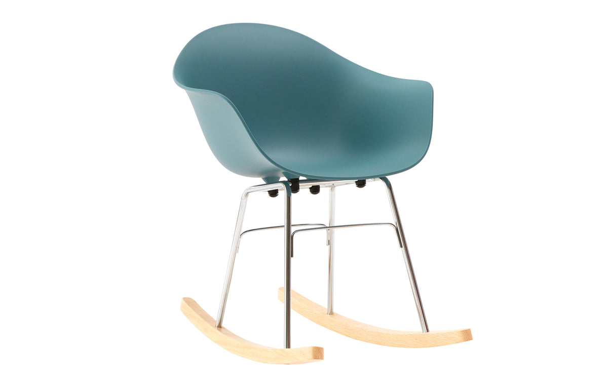 Chrome Base Rocking Chair TA Rocking Chair Chrome & Natural Base – Toou – Viesso