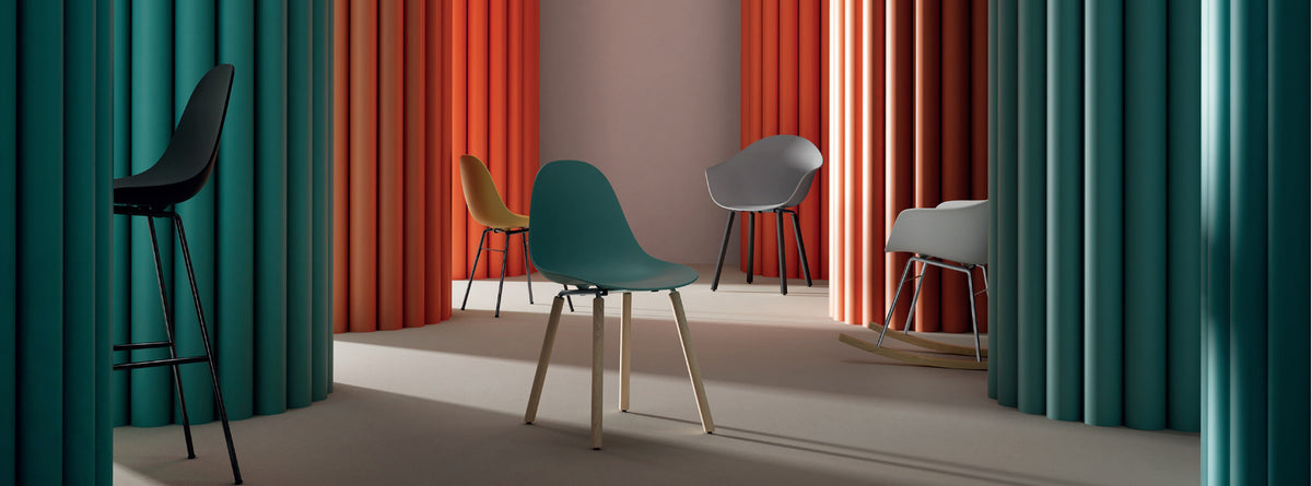 TA Side Chair Er Black Base by Toou, showing ta side chair er black base in live shot.