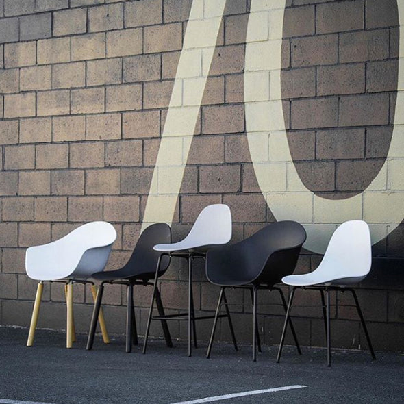 TA Side Chair Er Black Base by Toou, showing ta side chair er black base in live shot.