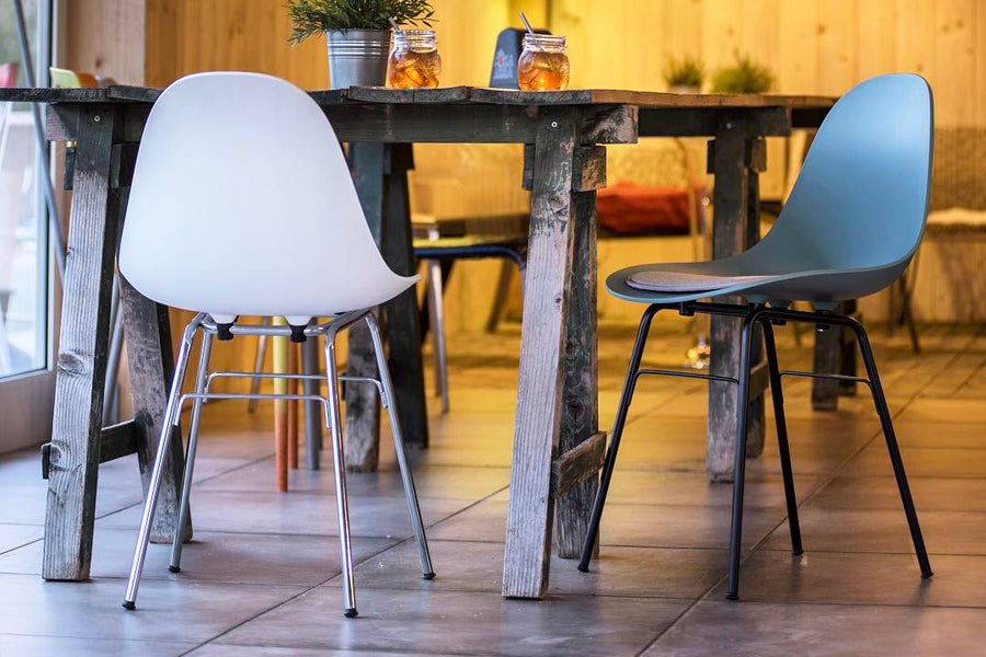TA Side Chair Er Black Base by Toou, showing ta side chair er black base in live shot.