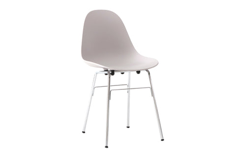 TA Side Chair Er Black Base by Toou - Cool Grey Seat, No Seat Pad.