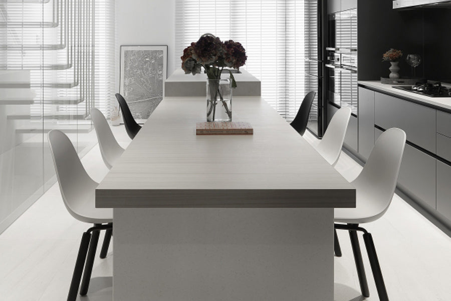 TA Side Chair Yi Black Oak Base by Toou, showing ta side chairs yi black oak base in live shot.