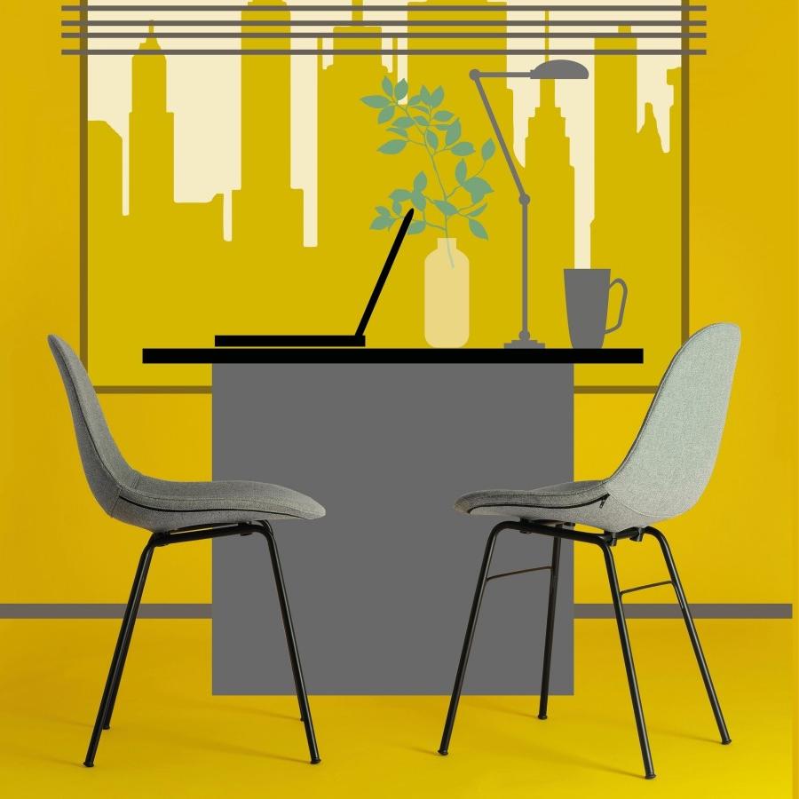 TA Upholstered Side Chair Er by Toou, showing ta upholstered side chair er in studio shot.