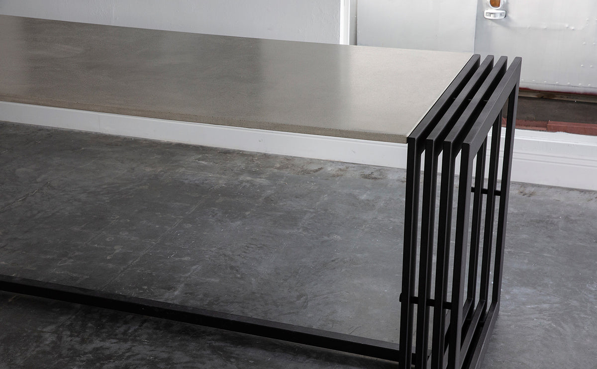 James De Wulf Tall Engagement Dining Table by De Wulf, showing tall engagement dining table in live shot.