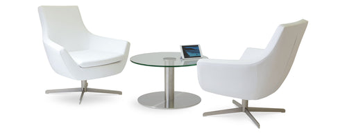 Tango Coffee Table by SohoConcept, showing tango coffee table with chairs.