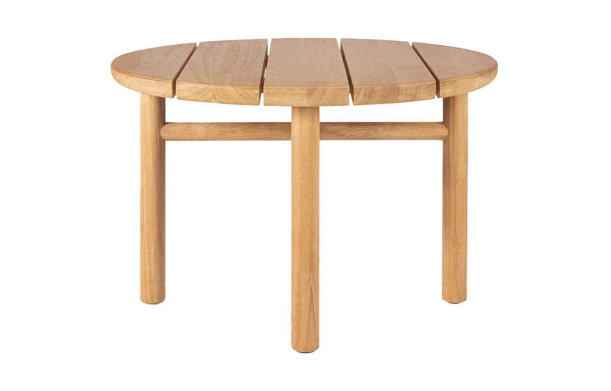 Quatro Outdoor Coffee Table by Ethnicrat - 37.5" Dia., Teak.