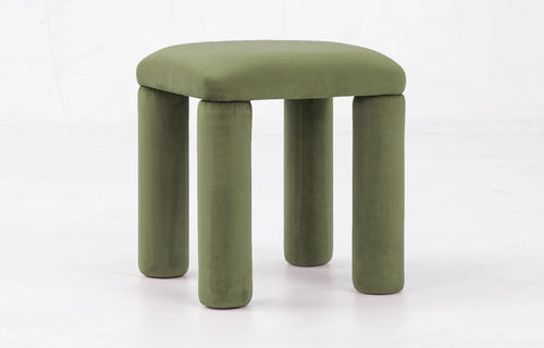 Temi Stool by Sun at Six - Forest Fabric.
