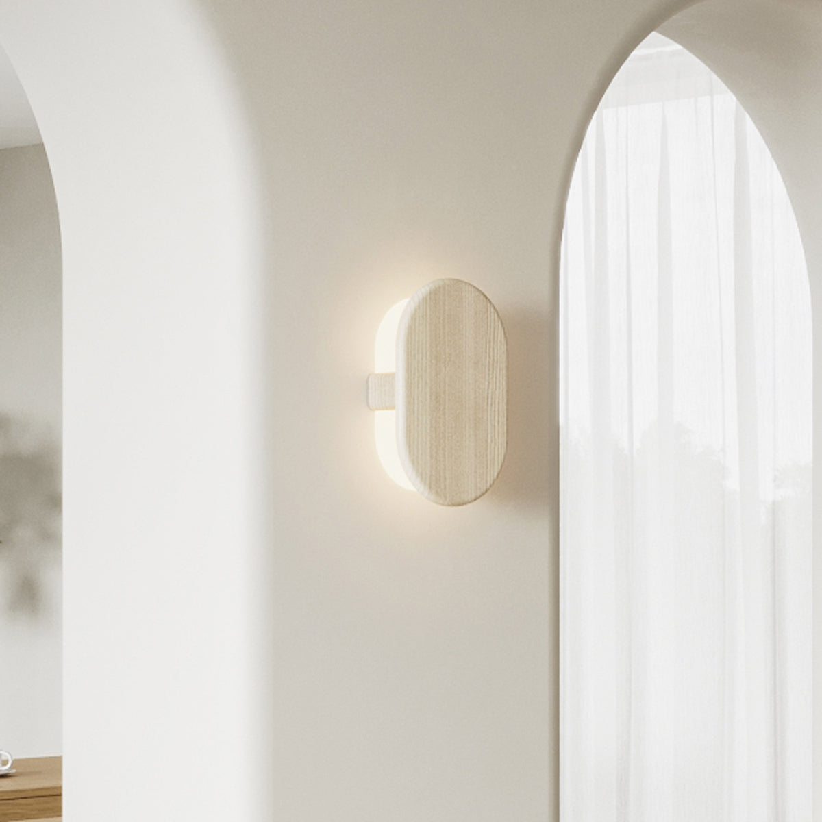 Tempus LED Sconce by Cerno, showing tempus led sconce in live shot.