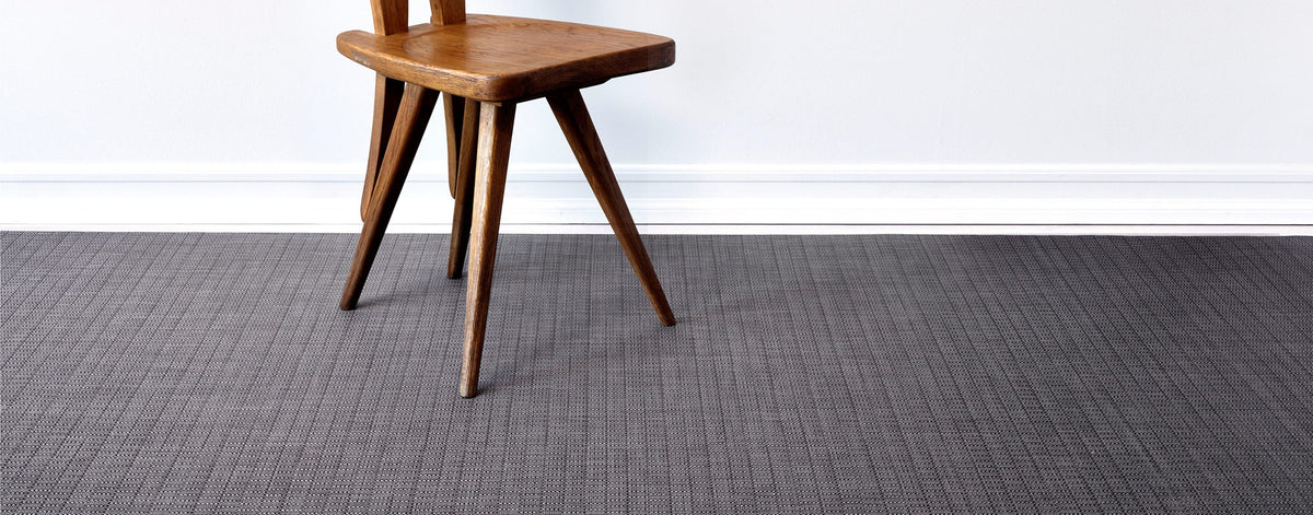 Thatch Woven Floor Mat by Chilewich, showing thatch woven floor mat in live shot.