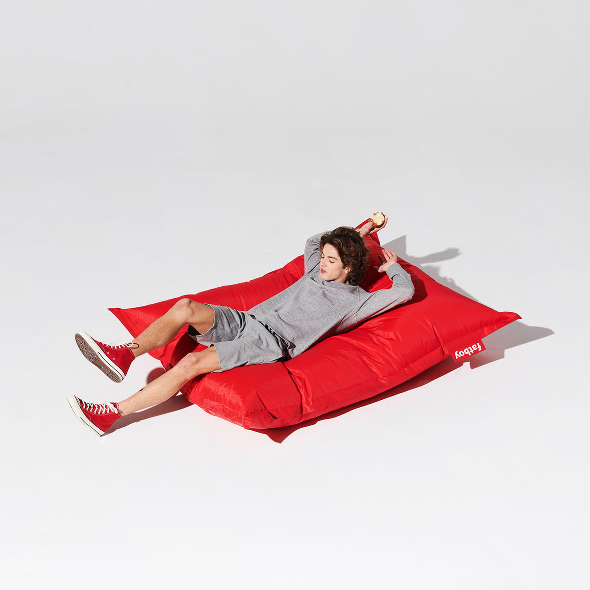 The Original Bean Bag by Fatboy, showing the original bean bag in live shot.